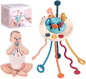 Oderra niños 1 año, Cordón de Silicona Montessori 1 años,