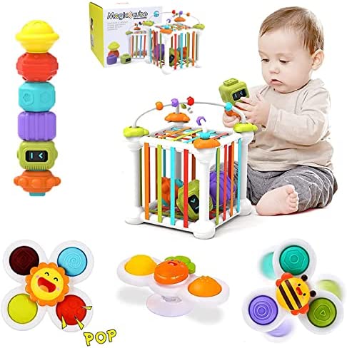 Morkka 12 juguetes Montessori para niños y niñas, juguetes