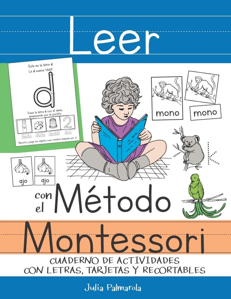 Leer con el Método Montessori: Cuaderno de actividades con