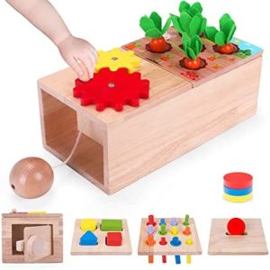 Juguete Montessori 1 2 3 años, Cubo de Actividades Bebe 6 En