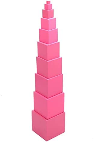 Torre Haya Rosa - Bloque de madera rosa instructivo -