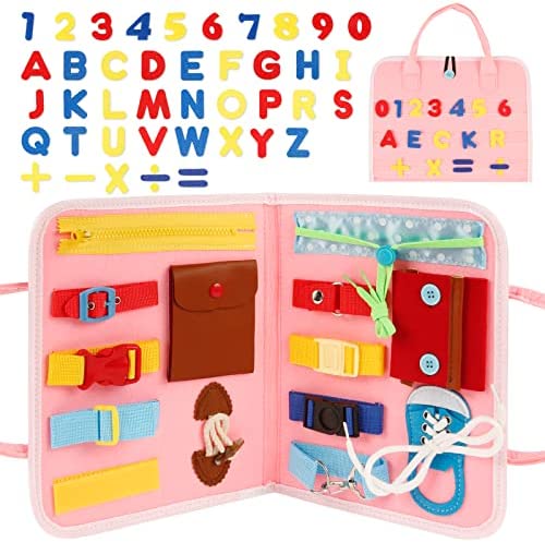 Sterneer Busy Board Toddler, Juguetes Montessori, Portátil