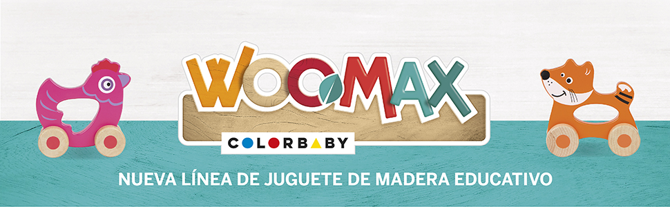 woomax, colorbaby, juego de bloques, juego de bloques de madera, juguetes de madera, juguetes de piezas, madera