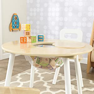 Mesa de madera para niños, mesa pequeña para tareas y sillas, para niñas, para niños