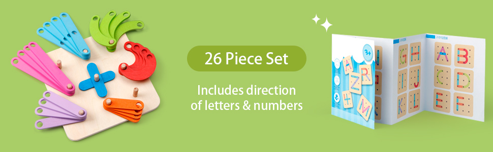 Rompecabezas de construcción de números de letras de madera, bloques de apilamiento educativos, juego de juguetes, clasificador de colores de formas