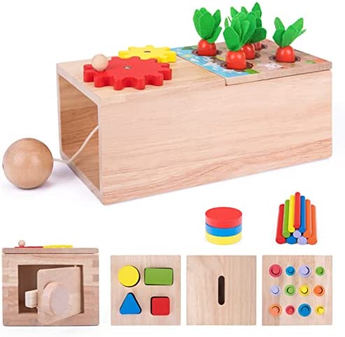 Juguete Montessori 1 2 3 años, 6 En 1 Juegos Educativos de