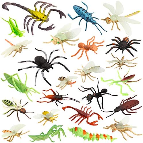 Pinowu Insecto Figuras de juguetepara niños (24 Piezas), 3-8