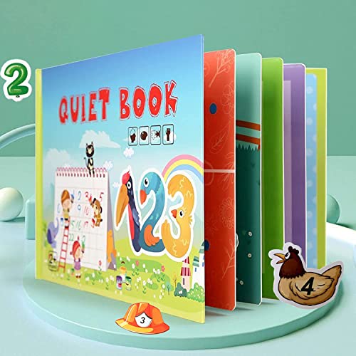 Quiet Book. Montessori Libro Tranquilo. Juguetes Educativos Tempranos para Niñas y Niños